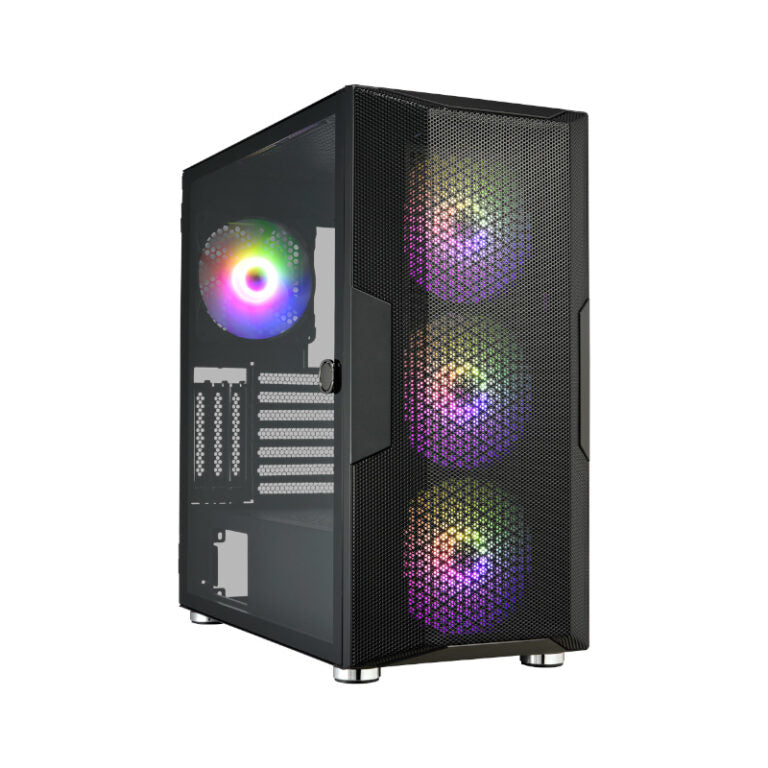 FSP CUT592 E-ATX Full Tower Tempered Glass side panel – Black