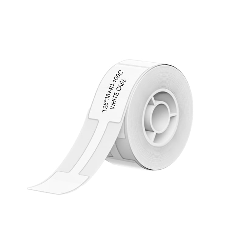 NIIMBOT B1/B21/B3S Thermal Label 25x38mm – 100 Labels Per Roll – White Cable